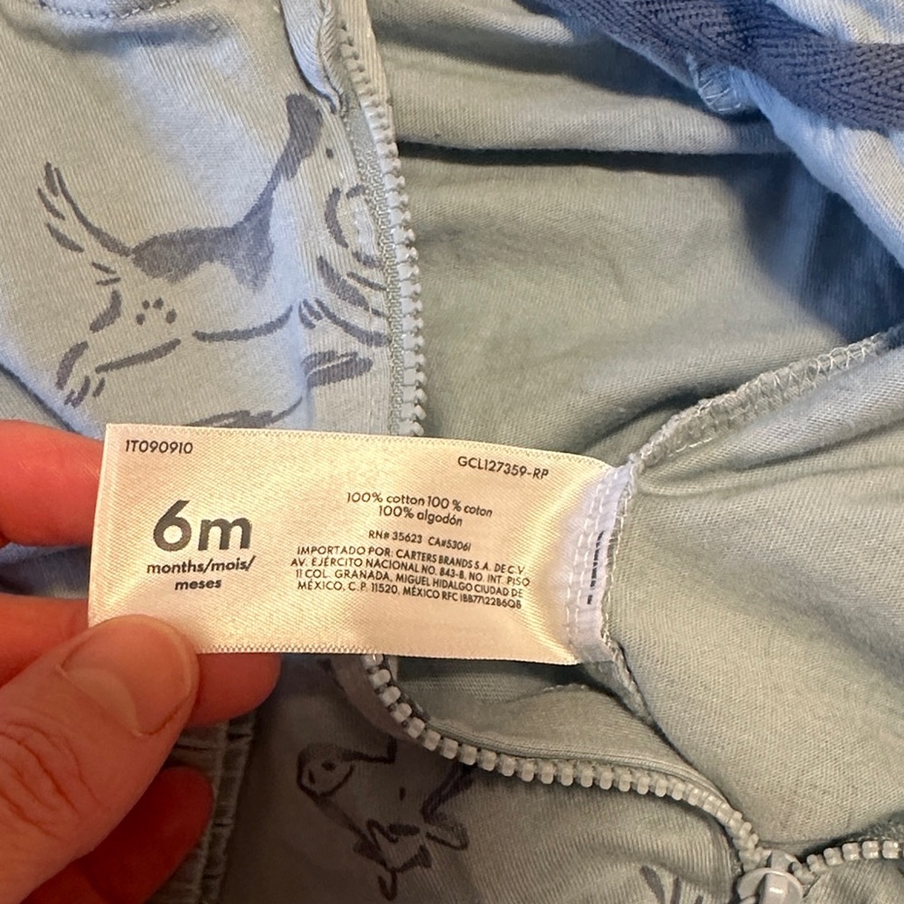 Carter's Gray/Blue Baby Outfit - Picture 4 of 7